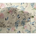 thumbnail image 4 of oneOone Viscose Chiffon Cream Fabric Flower & Leaves Watercolor Dress Material Fabric Print Fabric By The Yard 42 Inch Wide, 4 of 4