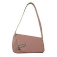thumbnail image 1 of MesaSe Women Shoulder Bag Underarm Bag Magnet Button Closure Solid Color Pin Decor Smooth Large Capacity Decorative Lady Handbag, 1 of 11