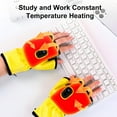 thumbnail image 3 of Portable Heating Gloves - Rechargeable Fingerless Heated Gloves with Digital Display for Men and Women, 3 of 4