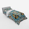 thumbnail image 2 of Ambesonne Tribal Bedding Set 3 Pcs, Abstract Tribal Patterns, Twin XL, Blue Yellow, 2 of 2