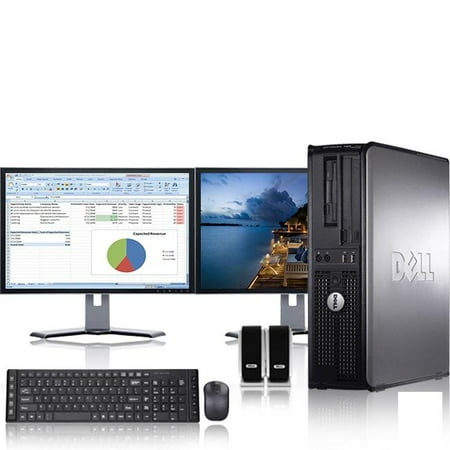 Dell Optiplex Desktop Computer 3.0 GHz Core 2 Duo Tower PC, 8GB RAM, 1 TB HDD, Windows 10, , Dual 17