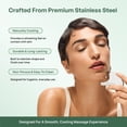 thumbnail image 4 of Plantifique Stainless Steel Gua Sha, Facial Massager with Travel Pouch, 4 of 8