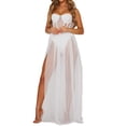 thumbnail image 1 of Fortune Robe Longue de Plage d'Été pour Femmes en Maille Transparente à Bretelles, par-Dessus de Bikini, 1 of 6