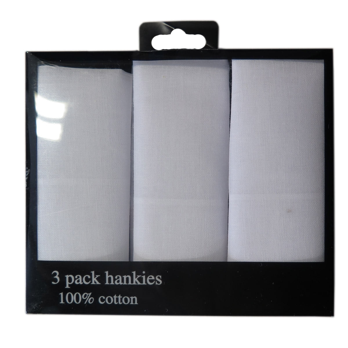 Mens white Grey and Chequered handkerchiefs 3-pack 100% cotton. 