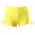 thumbnail image 6 of Women Swimsuit Shorts Summer Girl Plain Swim Short Women breathable and Quick dry Bikini Swimwear Short Beach Bottoms Sport Yoga Shorts with Adjustable Ties For Swimming,Running, 6 of 7