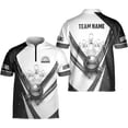 thumbnail image 2 of Personalized Name Bowling Jersey 3D, Custom Bowling Shirts for Team, Bowling Shirt Unisex for Men & Women (Cyan, S), 2 of 7