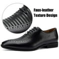 thumbnail image 2 of JITAI Men Dress Leather Shoes Men's Oxford Shoes Black Size 13, 2 of 6