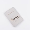 thumbnail image 1 of Funda para pasaporte, tarjetero, tarjetero, funda para pasaporte, piel sintética, color bronce, ultrafina, a la moda, 1 of 6