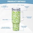 thumbnail image 5 of Daiia Cute Frogs Printed 40 oz Tumbler with Handle,Ice Bully Insulated Tumbler 2 in 1 Lid Insulated Water Bottle Stainless Steel Travel Coffee Mug, 5 of 8