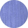 thumbnail image 1 of Ahgly Company Machine Washable Indoor Round Oriental Blue Industrial Area Rugs, 6' Round, 1 of 4
