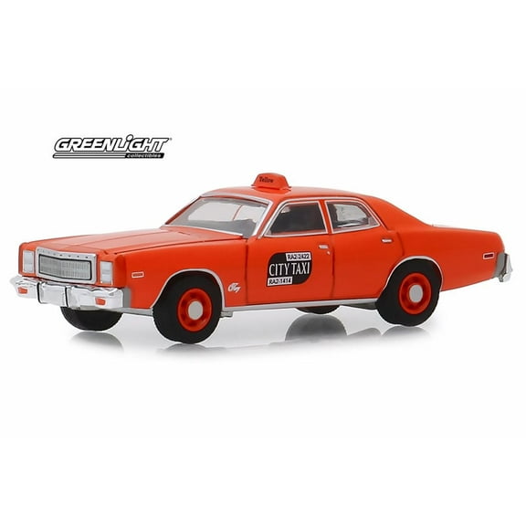 1977 Plymouth Fury, Taxi Cab Seven Original Miles on Odometer - Greenlight 30057/48 - 1/64 scale Diecast Model Toy Car