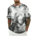 thumbnail image 2 of WAENQINLA Big and Tall Men Shirts Tropical Palm Tree Prints T-Shirt Short Sleeve Crewneck Tees Regular Fit Athletic Tshirt, 2 of 5