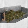thumbnail image 6 of Acorn Soft Flannel Fleece Throw Blanket, Fallen Autumn Leaves Concept Squirrels in Peaceful Nature, Cozy Plush for Indoor and Outdoor Use, 60" x 80", Multicolor, by Ambesonne, 6 of 6