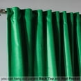 thumbnail image 5 of 3S Brother's Extra Long Solid Luxury Matte Velvet Soft Curtain Jade Single Panel Hanging Back Tap & Rod Pocket Home Décor 5-25 Feet Custom Made Curtains -Made in Turkey Each(52"x240"), 5 of 7