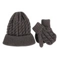 thumbnail image 1 of Gorro De Punto De Otoño E Invierno + Conjunto De Guantes Para Niños, Gorro De Lana De Color Sólido, Gorro De Punto Para Pescar, Esquiar Y Acampar Kearding AP007144-05, 1 of 6
