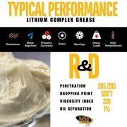 Lubricant Grease Superkote 2000 Multipurpose / Lithium Complex / Lubricant /EP/ High Temp / Automotive / Construction / Industry / White / 1lb