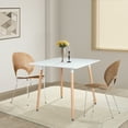 thumbnail image 5 of Solid wood dining table, Modern square bar table, Mid-century square dining table, Small dining table for Kitchen Dining Room & Living Room, 5 of 5