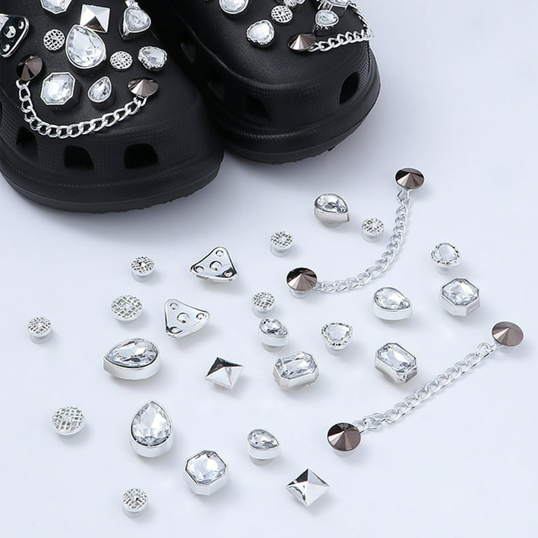  BOAJUNWU Bling Shoe Charms for Women Girls,Crystal Rhinestone  Bling Charms Shoe Jewelry Charms for Clogs Sandals, Shoe Charms Decoration  : Clothing, Shoes & Jewelry