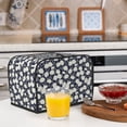 thumbnail image 6 of Uemuo Daisies Flowers Print Toaster Cover 2 Slice, Small Kitchen Appliance Covers, Toaster Oven Cover with Loop, Bread Machine Cover Dust Cover Protection, 6 of 7