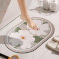 thumbnail image 1 of onlyliua para Interior/Exterior Alfombrilla de Baño con Estampado de Diatomeas, Pequeña y Fresca, Absorbente, Antideslizante, para Cocina., 1 of 6