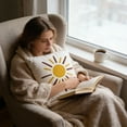thumbnail image 4 of You Are My Sunshine Printed Cushion Covers 4-Pack, Decorative Throw Pillowcases For Sofa Bed Home Decoration, Soft Comfortable Pillow Cases With Cute Sun Pattern, 4 of 5