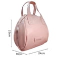 thumbnail image 5 of Pebbuoy Cosmetic Bag Smoth Faux Leather Large Capacity Multi Compartments Waterproof Great Load Bearing Handle Zipper Closure Travel Makeup Bag Makeup Artist Organizer, 5 of 7
