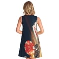 thumbnail image 2 of Bixox Robe Sans Manches à Imprimé Chips de Poker pour Femmes avec Poches, Robe Décontractée Longueur Genou pour l'Été-Moyen, 2 of 7