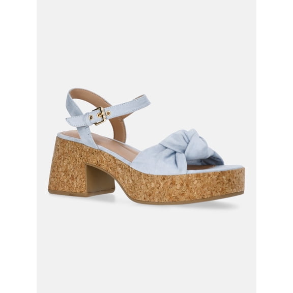 Time and Tru Women's Cork Knot Sandals
