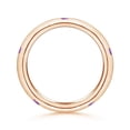 thumbnail image 2 of ANGARA Natural 0.3 Ct. Amethyst Stackable Wedding Ring in 14K Rose Gold for Women (Ring Size: 10), 2 of 9