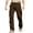 Brown, variant on Awwp Mens Pants, Cargo Hiking Pants Plain Comfort Wearable Casual Daily Pants for Men Green L