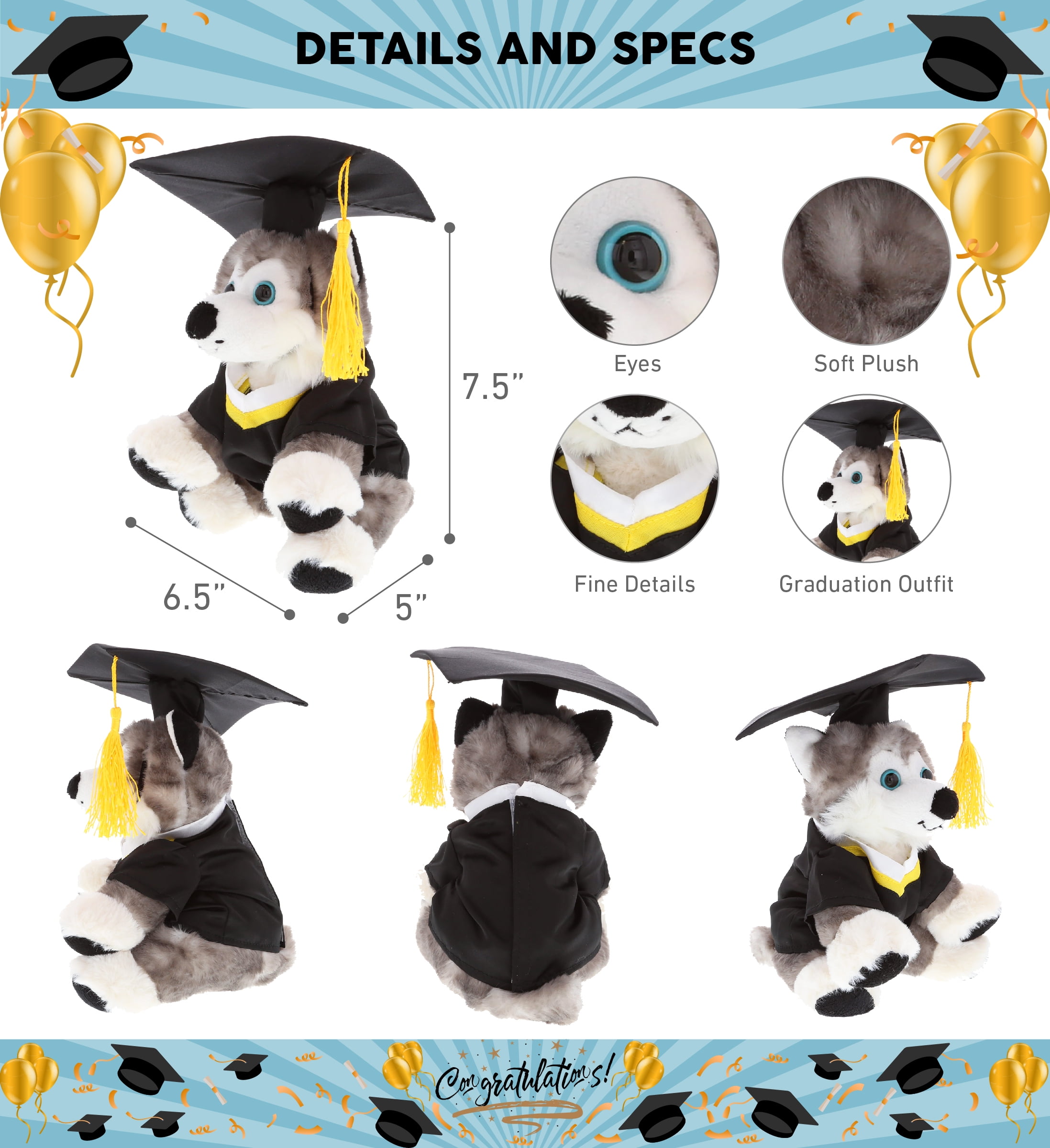 1PCgraduation cap for dogs dog graduation cap dog graduation cap and gown |  eBay