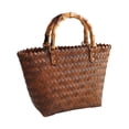 thumbnail image 5 of Segolike Women Handbag Summer Beach Bags Summer Handwoven Fashion with Handles Holiday Beach Casual Faux Rattan Basket Bag Clutch Bag 40x30cm, 5 of 8