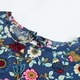 thumbnail image 6 of Toddler Baby Girl Clothing Long Sleeve One-Piece Floral Print Dress Kids Skirt, 6 of 7