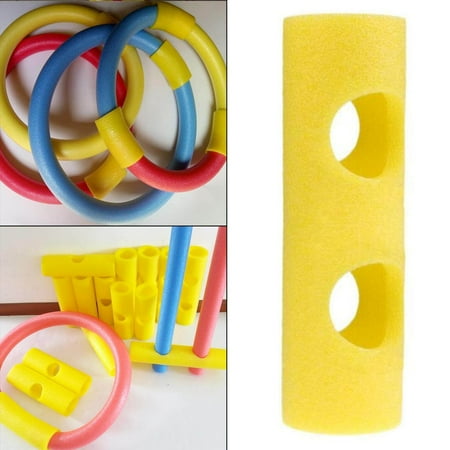 Zwembad Noodle Connector,Zwemmen Noodle Connector met 2 Cross Holes Pool Noodle Accessoire Float Noodle Holed Connector Pool Training Aid voor Watersport, Willekeurige Kleur