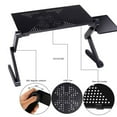 thumbnail image 4 of pitrice Laptop Table Adjustable 15kg Notebook Stand Metal 360掳 Foldable Computer Holder, Black, Air Hole, 4 of 8