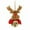 C-Reindeer, variant on yulier Christmas Bell Ornaments, Cute Santa Claus Snowman Reindeer Bear Doll Christmas Character Hanging Ornaments Bell Pendant Christmas Tree Decorations Xmas Gifts