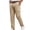 Khaki-03, variant on Men's Cargo Straight-Leg Pants, Side Patch Pockets & Roll-Up Hem, Casual Daily Wear