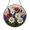 Acrylic 3.5 Inch, variant on Round Wildflower Stained Glass Window Suncatcher, Colorful Meadow Flower Design for Cheerful Home Decor