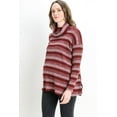 thumbnail image 2 of Striped Cowl Neck Maternity Nursing Knit Top, 2 of 5