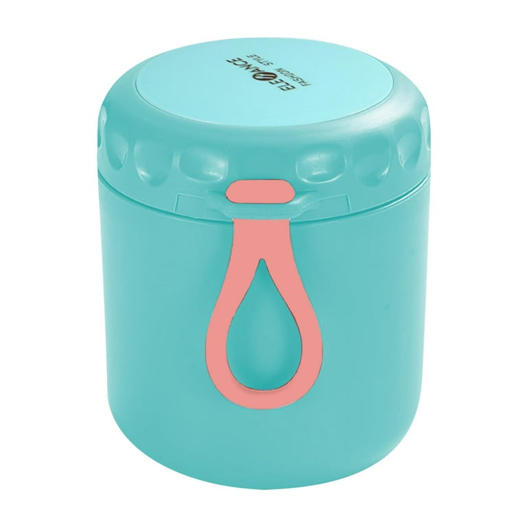 Bobasndm Vacuum Insulated Food Jar for Kids with Foldable Spoon,Stainless Steel Thermal Food Container Food Thermos Soup Cup Leak Proof Hot Cold Food
