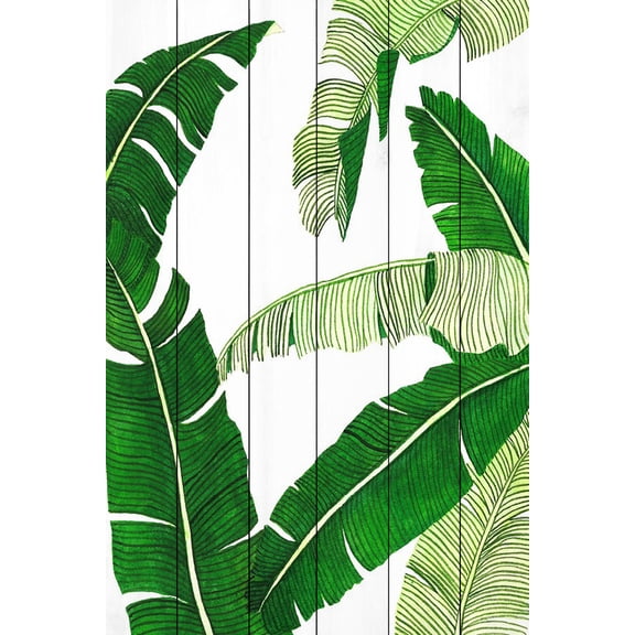 Marmont Hill Mh-Dntel-65-Ww-36 36" X 24" "Banana 2" Giclée Art Print On Wood By Dantell