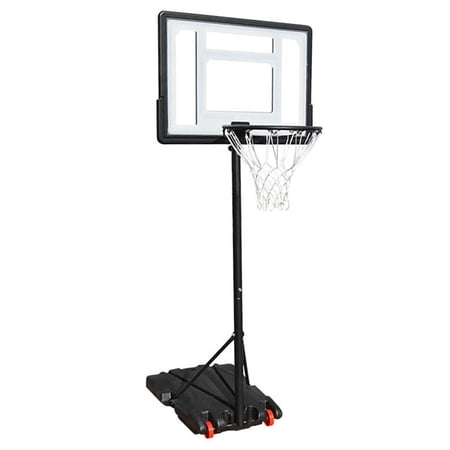 SUGIFT Portable Basketball Hoop for Kids and Family - Indoor Outdoor Basketball Goal System Height Adjustable 5.2ft to 7ft  32in Backboard Basketball Stand with Wheels