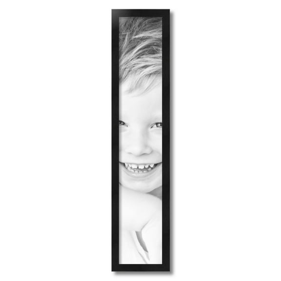 ArtToFrames 6x32" Black Picture Frame, Black Wood Poster Frame, with Regular Acrylic and 2 (FBPL-5141)
