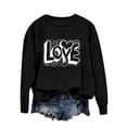 thumbnail image 5 of ylioge Womens Valentine's Day Sweatshirts Pullover Crewneck Tops Ladies Trendy Long Sleeve Loose Fit Graphic Sweatshirt Winter, 5 of 6