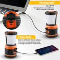 thumbnail image 3 of Camping Lantern, USB Rechargeable 800 Lumen LED Outdoor Lights, 3 Modes Emergency Light, 3 of 5