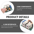 thumbnail image 4 of KAKOWELY USB power module DC 9V 12V 18V 20V to 5V Power Module with 4 USB Ports1.89"X1.57"X0.71", 4 of 5