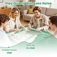 thumbnail image 5 of Mahjong Mat 31.5" x 31.5" Green Palm Tree Tropical Leaves Decorative Border Non-Slip Noise Reduction American Mahjong Tiles Table Cover for Dominoes Poker Card Board Games Gift, 5 of 8
