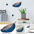 thumbnail image 1 of Reloj de Pared Retro Ganfancp En Forma de Pluma de Madera Mudo Creativo, 1 of 7