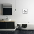 thumbnail image 3 of Cow in Bathtub Sketch White Framed Giclee Art, 12 x 12, 3 of 7