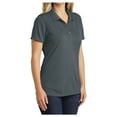 thumbnail image 6 of Womens Dry Zone UV Polyester Micro-Mesh Polo Graphite Large, 6 of 6